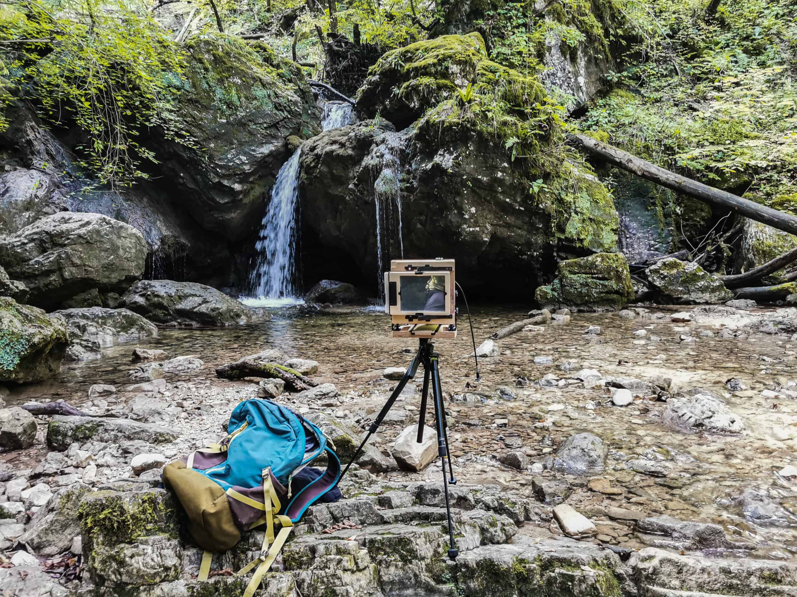 Exploring-canyon-with-4x5-large-format-camera