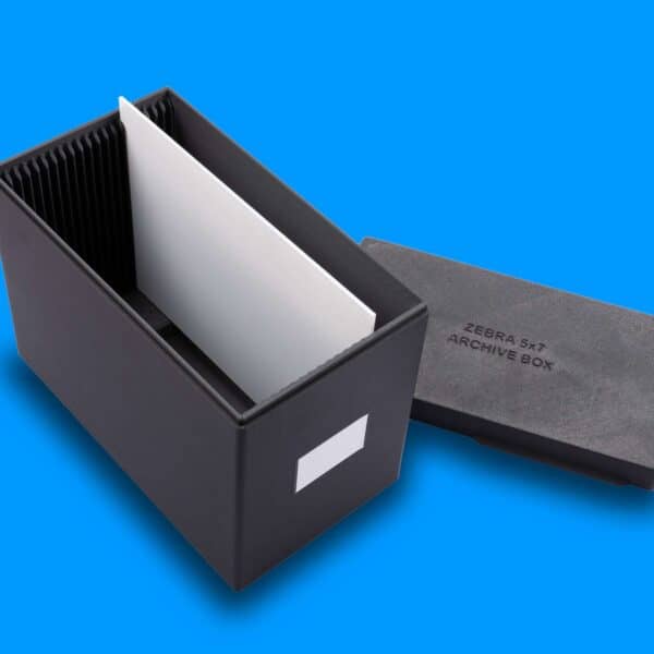 Zebra 5x7 Archive & Storage Box for Plates
