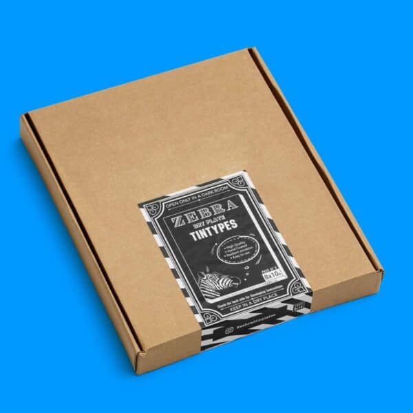 Zebra 8x10 Dry Plate Tintypes