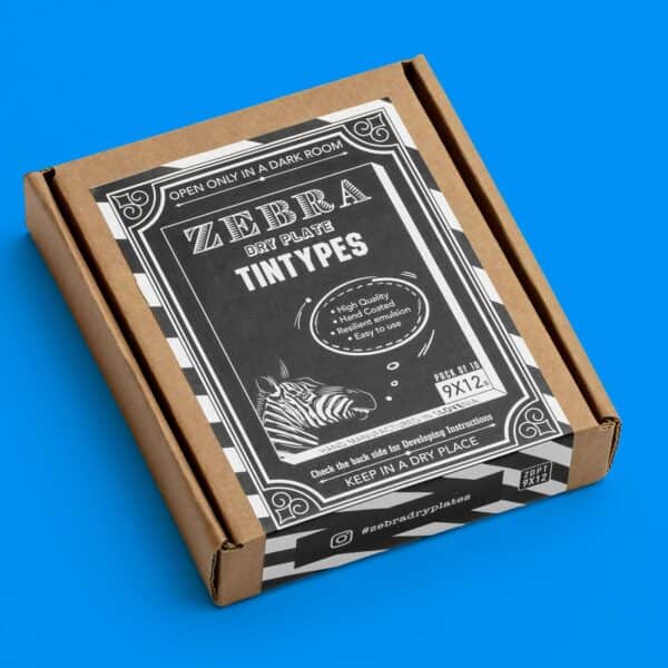 Zebra 9x12 Dry Plate Tintypes