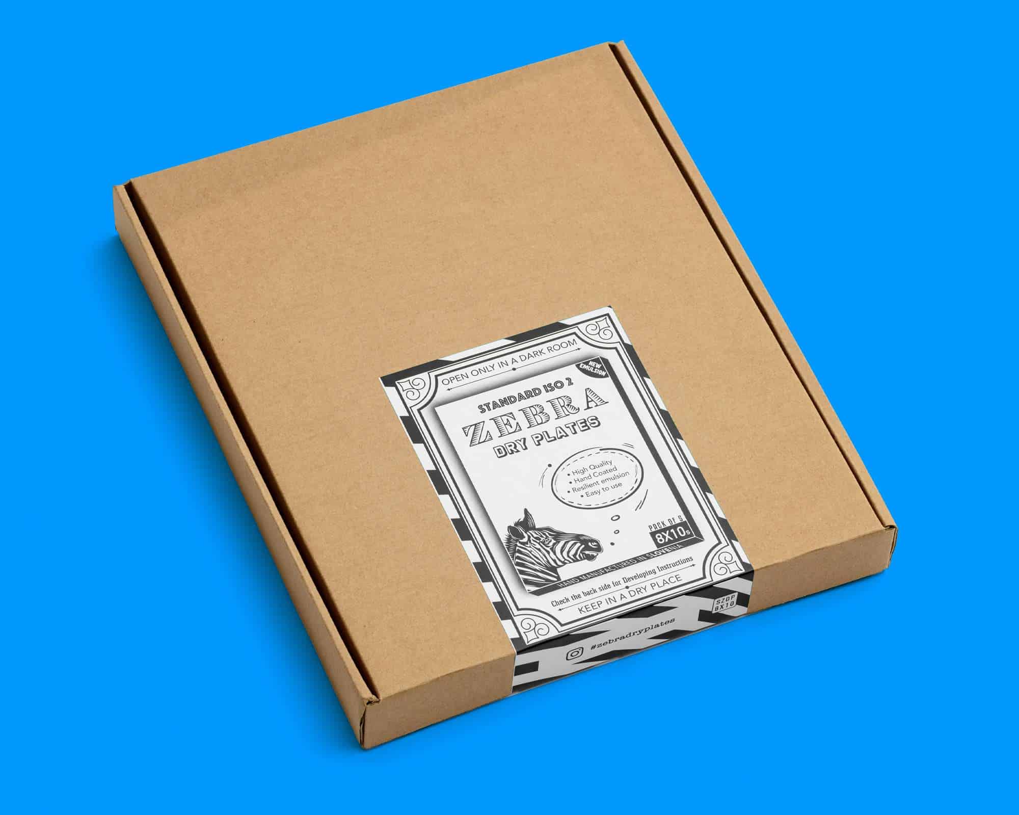 Zebra-Standard-8x10-ISO2-glass-dry-plate