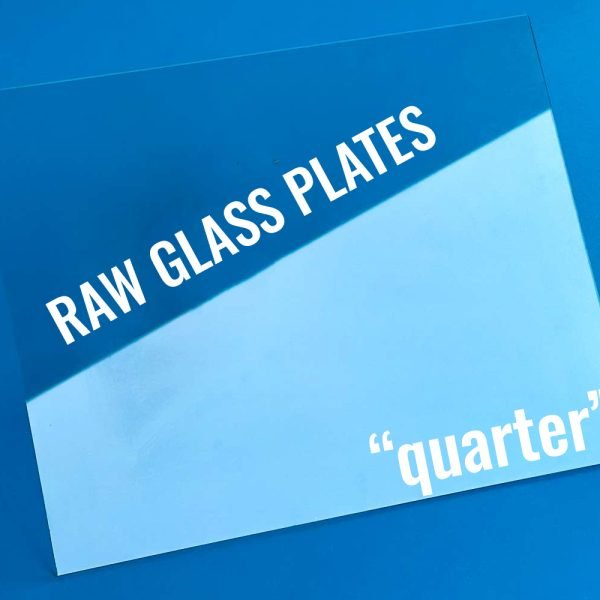 Zebra Raw "Quarter Plate" Glass Plates (Pack of 10)