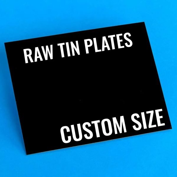 Custom Sized Zebra Raw Tintype Plates