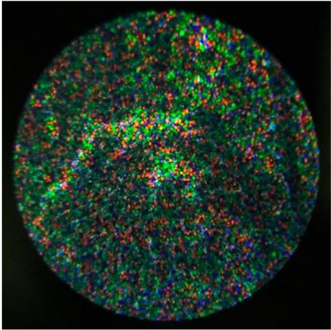 Autochrome-plate-super-magnified