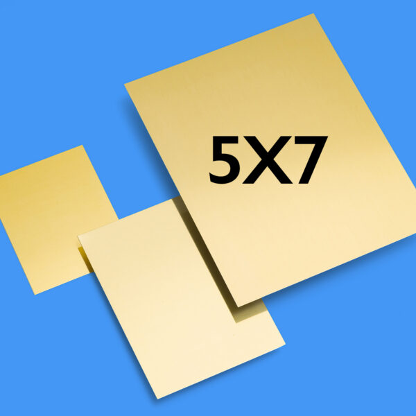 Zebra 5x7 Golden Tintype Plates (Pack of 10)