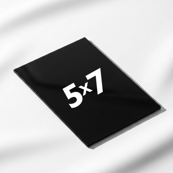 Zebra Raw Black Glass Plates 5x7 (Pack of 10)